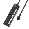 6206 5 Outlets  Surge Protector Power Strip with Individual Power Switch and 6FT Flat Plug Extension Cord